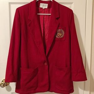 Vintage Nordstrom Town Square Red Blazer